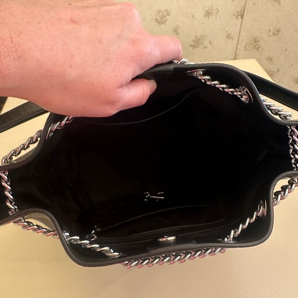 Michael Kors Chain Leather Shoulder Bag w/Crossbody Strap - Picture 4 of 6